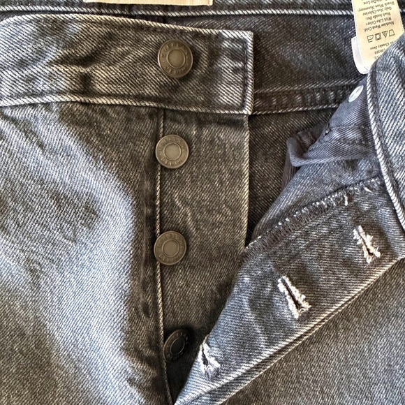 Everlane The Cheeky Jean | Women’s 28 | Washed Black High Rise Straight Denim - Picture 6 of 11